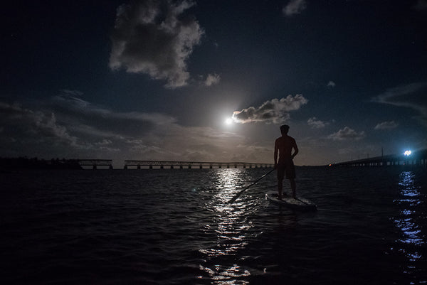 Moonlight paddle in Key West by Regina Nicolardi